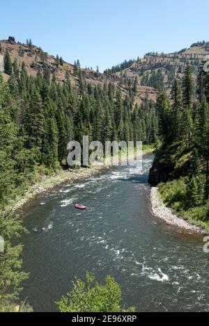 Rafting auf dem Grande Ronde River, Oregon. Stockfoto