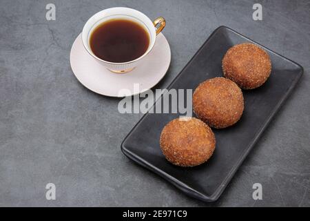 Verschiedene koreanische Donuts, Donuts Stockfoto