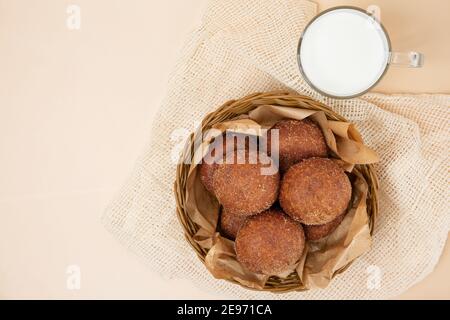 Verschiedene koreanische Donuts, Donuts Stockfoto