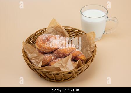 Verschiedene koreanische Donuts, Donuts Stockfoto