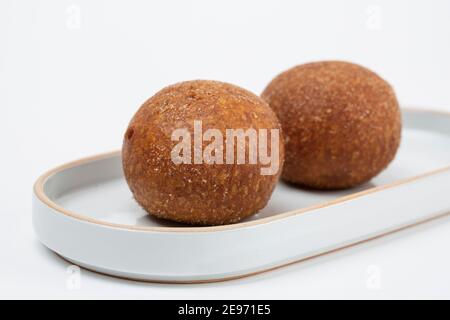 Verschiedene koreanische Donuts, Donuts Stockfoto