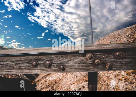 Alte Bergbaubrücke, Mapami, Durango Stockfoto