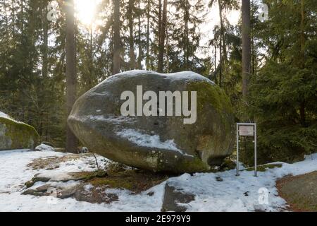 Wobblestones bei amaliendorf im niederösterreichischen waldviertel Stockfoto