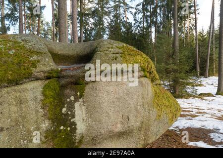 Wobblestones bei amaliendorf im niederösterreichischen waldviertel Stockfoto