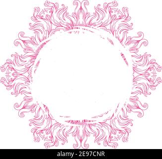 Kreismuster in Form von Mandalas für Henna, Mehndi, Tattoo, Dekoration. Dekorative Ornament in ethnischen orientalischen Stil. Malbuch Seite. Stock Vektor