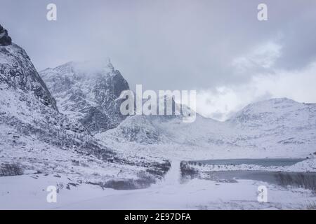 Schöne unberührte Natur im Norden Skandinaviens Stockfoto