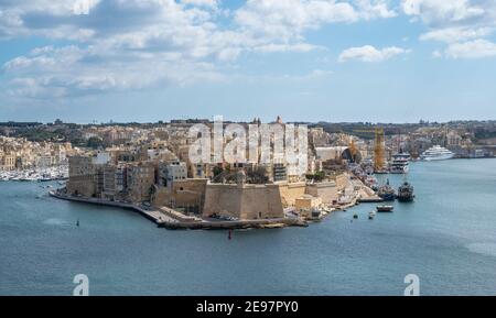 Senglea auf der Insel Malta ist einer der Drei Städte Stockfoto