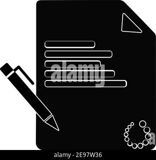 Symbolvektor für das Laden von Artikeleinsendungen Stock Vektor