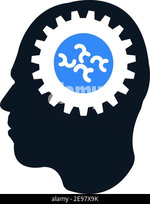 Psychische Gesundheit, Psychiatrie, Psychologie, Therapie Symbol Stock Vektor