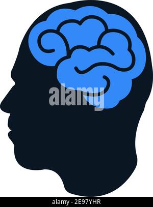 Psychische Gesundheit, Psychiatrie, Psychologie, Therapie Symbol Stock Vektor