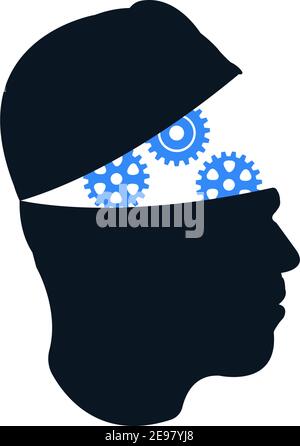 Psychische Gesundheit, Psychiatrie, Psychologie, Therapie Symbol Stock Vektor