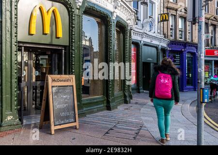 Cork, Irland. Februar 2021, 3rd. COVID-19 in Irland gelten noch Beschränkungen der Stufe 5. In Irland gab es gestern 19 Todesfälle aufgrund von COVID-101, der größten Zahl von Todesopfern seit Beginn der Pandemie. Quelle: AG News/Alamy Live News Stockfoto