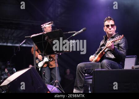 Richard Hawley Headliner beim No Direction Home Festival, obwohl er einige Wochen vor dem Gig ein Bein gebrochen hat. Ein gebürtiger aus dem nahe gelegenen Sheffield, Hawle Stockfoto