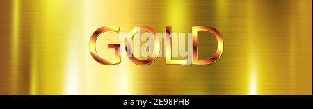 Abstrakte Hintergrundstruktur Metall Gold mit weißen und gelben Highlights - Abbildung Stockfoto