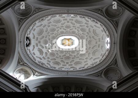 San Carlo alle Quattro Fontane, Rom, Italien von Francesco Borromini Stockfoto