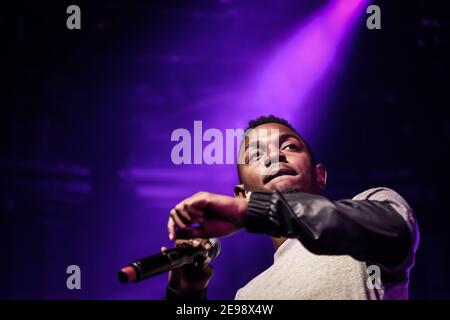 Der amerikanische Hip-Hop-Star Kendrick Lamar beim iTunes-Festival 2013 Im Londoner Roundhouse Stockfoto