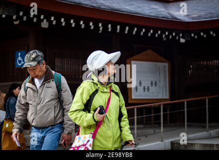 Diese Fotoserie möchte die verschiedenen Szenarien in Japan während eines zweiwöchigen Urlaubs durch die größte Insel Honshu hervorheben. Stockfoto