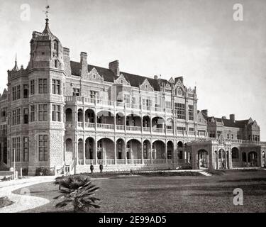 Ende des 19th. Jahrhunderts Fotografie - Vice-Regal Mansion, Simla, Shimla Stockfoto