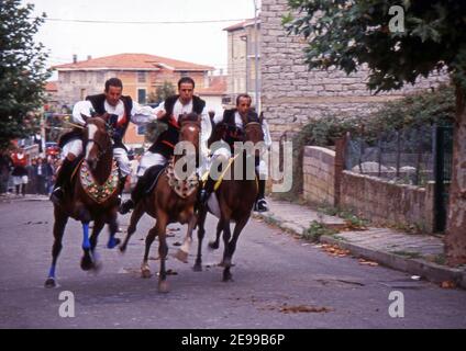 Ollolai, Sardinien, Italien (gescannt von Fujichrome Velvia) Stockfoto