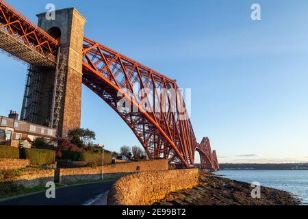 Die Forth Railway Bridge, North Queensferry Fife Stockfoto