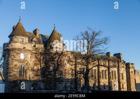 Falkland Palace in der Ortschaft Falklandinseln, Kingdom of Fife Schottland. Stockfoto