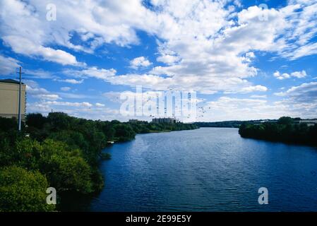 Austin Texas USA Colorado River Stockfoto