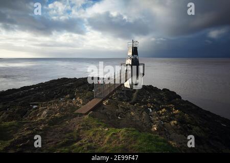 Batteriepunkt, Portishead. Somerset. VEREINIGTES KÖNIGREICH. ALIAS Portishead Point. Stockfoto