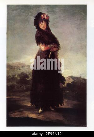 Francisco de Goya y Lucientes. 1746-1828. Portrait de Mariana Waldstein, Marquise de Santa Cruz. Arbeiten. Stockfoto