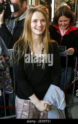 Die französische Schauspielerin Sara Forestier nimmt am 6. April 2006 an der Eröffnungsfeier des Cognac Film Festivals 24th in Cognac, Frankreich, Teil. Foto von Patrick Bernard/ABACAPRESS.COM Stockfoto