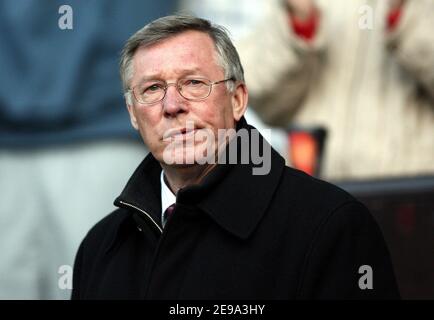 Sir Alex Ferguson, Manager von Manchester United, während der FA Barclays Premiership, Manchester United gegen Middlesbrough in Manchester, Großbritannien, am 1. Mai 2006. Das Spiel endete in einem Unentschieden 0-0. Foto von Christian Liewig/ABACAPRESS.COM Stockfoto