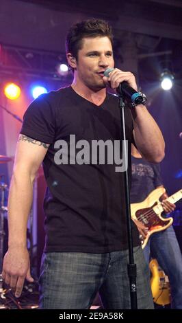 Nick Lachey tritt am 6. Mai 2006 bei Style Stage NYC im Metropolitan Pavilion und im Altman Building in New York City, NY, USA, auf. Foto von Donna ward/ABACAPRESS.COM Stockfoto