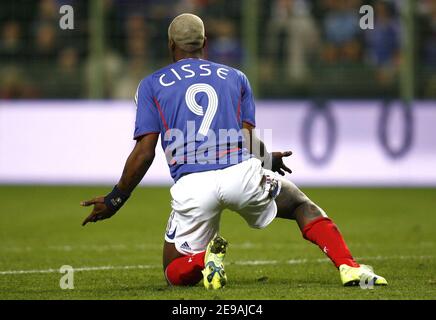 Der französische Djibril Cisse beim Internationalen Freundschaftsspiel, Frankreich gegen Dänemark im Bollaert-Stadion in Lens, Frankreich am 31. Mai 2006. Frankreich gewann 2-0. Foto von Christian Liewig/ABACAPRESS.COM Stockfoto