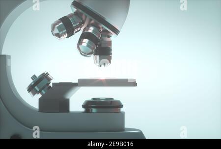 Optisches Elektronenmikroskop. Laborgerät mit Clipping Path im Lieferumfang enthalten. Stockfoto