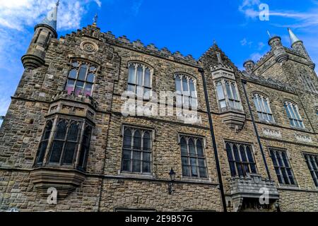 Londonderry, Nordirland. 28th. April 2016. Die Apprentice Boy's Memorial Hall und das Museum sind der Geschichte und Belagerung Londonderry gewidmet. Stockfoto