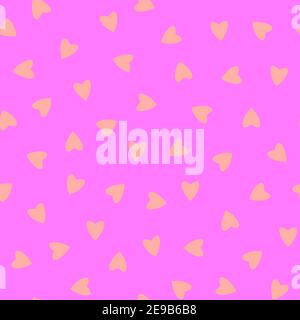 Einfache Herzen nahtlose Muster, endlose chaotische Textur aus winzigen Herzen Silhouettes.Valentines, Muttertag background.Great für Ostern, Hochzeit, Schrott Stockfoto