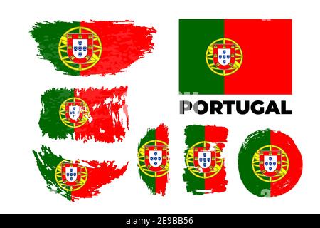 Glücklicher Tag der Unabhängigkeit von Portugal Vektor-Illustration Stock Vektor