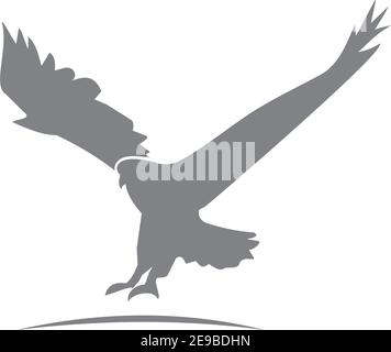Eagle Hawk Animal Symbol Kreative Luxus moderne Maskottchen Emblem Vorlage Stock Vektor