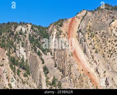 Teufel gleiten im yellowstone River Valley in der Nähe von corwin Springs, montana Stockfoto