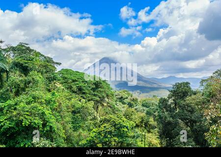 Vulkan Arenal und La Fortuna, Alajuela Provinz, Costa Rica Stockfoto