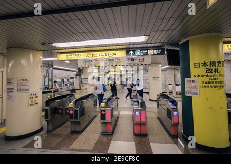 Nihombashi District Gate, Tokyo Metro U-Bahn, Japan Stockfoto