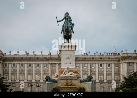 Königspalast von Madrid Madrid, Spanien Stockfoto