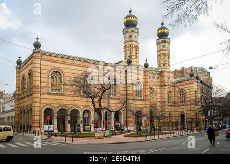 Die große Synagoge von Budapest, Budapest, Ungarn Stockfoto