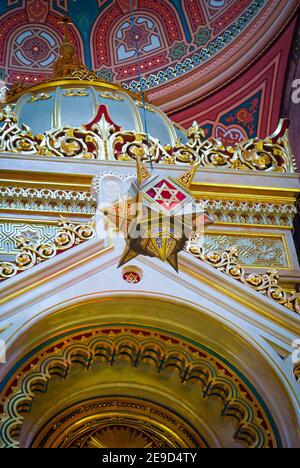 Die große Synagoge von Budapest, Budapest, Ungarn Stockfoto