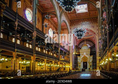 Die große Synagoge von Budapest, Budapest, Ungarn Stockfoto