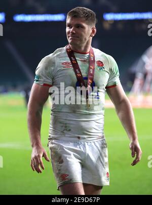 Aktenfoto vom 06-12-2020 von Owen Farrell aus England. Ausgabedatum: Donnerstag, 4. Februar 2021. Stockfoto