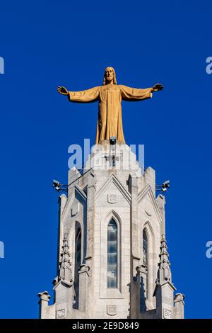 Tempel Expiatori del Sagrat Cor oder Expiatory Kirche des Heiligen Herzens Jesu, Tibidabo, Barcelona, Katalonien, Spanien Stockfoto