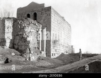 Ende des 19th. Jahrhunderts Fotografie - Bab Kisan, wo St. Paul aus Damaskus, Syrien in einem Korb, c.1880 entkam Stockfoto