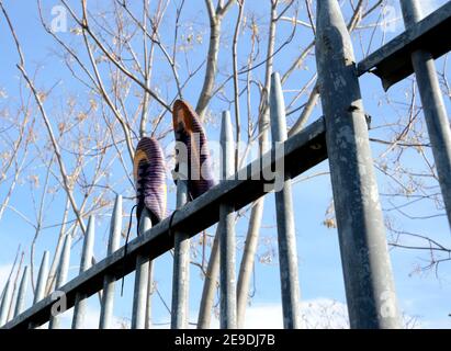 Roma, il Parco Archeologico di Centocelle ormai riversa in totale stato di abbandono. Stockfoto