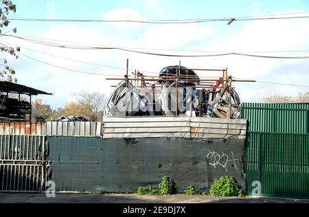 Roma, il Parco Archeologico di Centocelle ormai riversa in totale stato di abbandono. Stockfoto