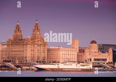 Vereinigtes Königreich, England, Merseyside, Liverpool, Blick auf die Skyline von Liverpool Stockfoto